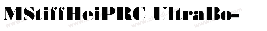 MStiffHeiPRC UltraBo字体转换